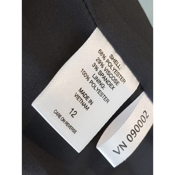 7th Avenue 2 Piece Suit Womens Size 12 Gray Super Stretch Polyester Straight Leg - Picture 6 of 16